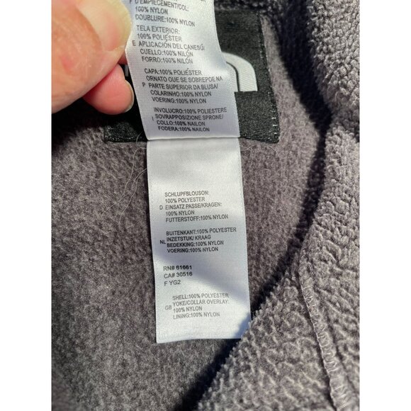 North Face Mens Gray Fleece Jacket XL/TG Gorpcore Campcore Athleisure Cabincore - Picture 6 of 11